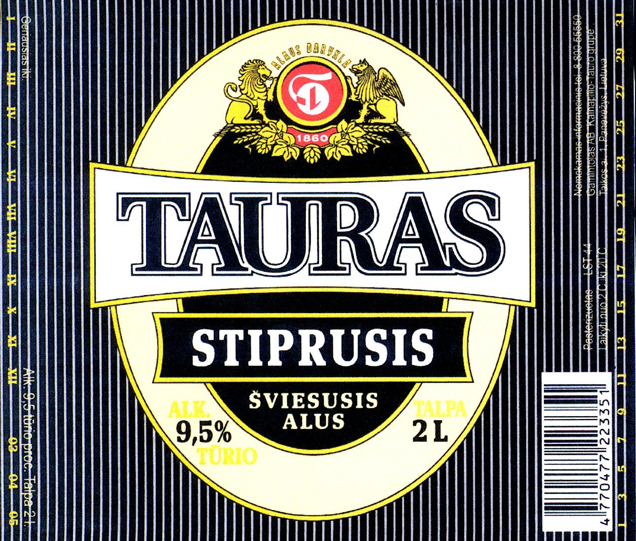 Prekės ženklas: T TAURAS STIPRUSIS